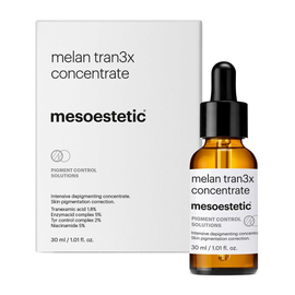 Intensywny koncentrat depigmentujący na noc - Mesoestetic Melan Tran3x Concentrate - 30 ml