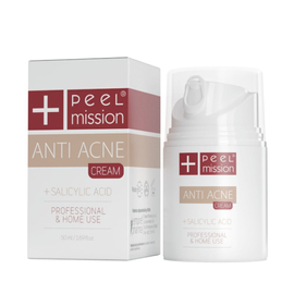 Peel Mission Anti Acne Cream - Krem do skóry trądzikowej z kwasem salicylowym i cynkiem - 50 ml