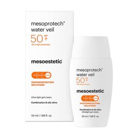 Ultralekki żel-krem przeciwsłoneczny SPF 50+ - Mesoestetic - Mesoprotech Water Veil - 50 ml