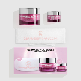 Zestaw - Germaine de Capuccini - Timexpert Rides - Global Cream Wrinkles - SOFT - 50 ml + 15 ml + opaska na głowę